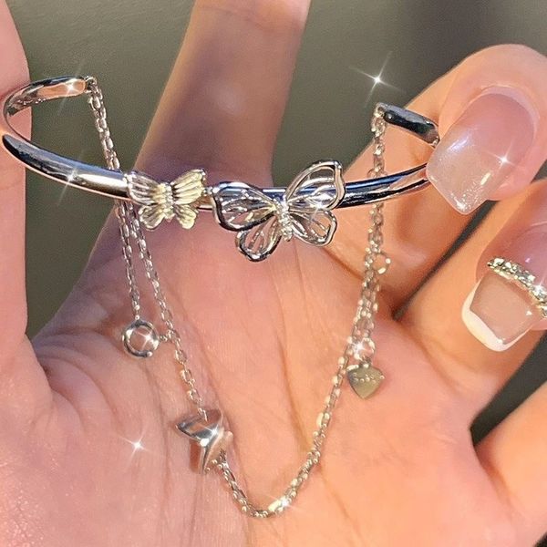 Charm Bilezikler Lüks Parlayan Kadınlar İçin Kristal Bilezik Ayarlanabilir Kelebek Moda Tase Mücevherleri Anneler Günü Hediye Pulseras Mujer 230814