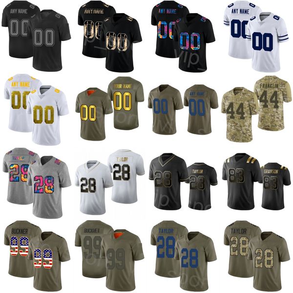 2024 Yeni Futbol Özel 21 Zack Moss Jersey 35 Deon Jackson 4 Sam Ehlinger 28 Jonathan Taylor 83 Kylen Granson 44 Zaire Franklin 99 Deforest Buckner 5 Richardson Xiaom