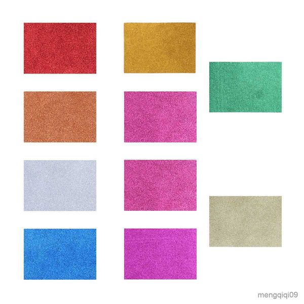 Wrap regalo 10 fogli colorati di carta scintillante di carta scintillante carta glitter per progetti fai -da -te box regalo avvolgimento decorazioni per feste di compleanno R230814