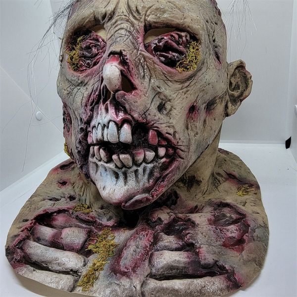 Máscaras de festa Máscara de zumbi assustador Halloween Adult Walking Dead 230814