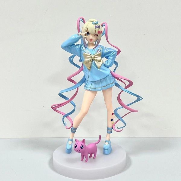 Figure giocattolo d'azione bisognosa overdose figure kangel virtual uploader kawaii hentai anime adulto adulto sexy bambola da collezione regalo ragazzo 230814