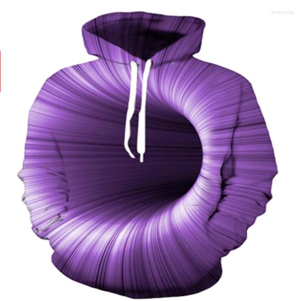 Hoodies masculinos 2023 3D Padrão de impressão de túneis de suéter Primavera e verão