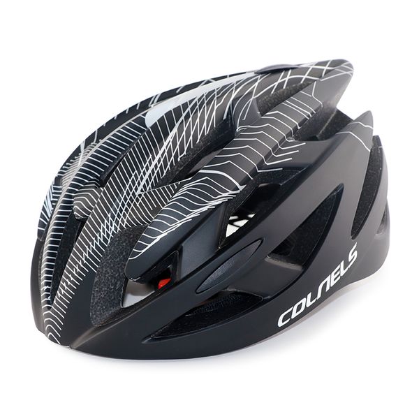 Caschi da ciclismo Mountain Road Bicycle Helmet LED Avverte