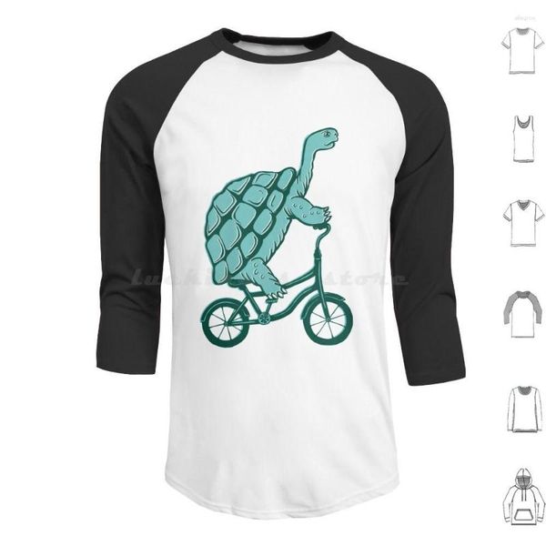 Herren Hoodies Turtgoring auf dem Fahrrad Hoodie Baumwoll Langarm Radfahrer Baby Baby Amelie