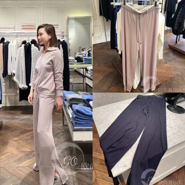 Damenhose Winter N. Pink Pink Blue Cashmere Hose