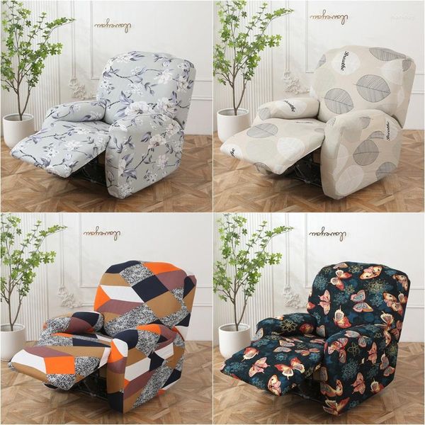 Tampas de cadeira Treça reclinável capa de sofá elástico Couch Spandex Slipcovers
