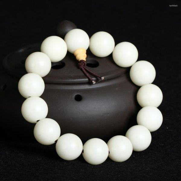 Strand natürliche schälen weiße bodhi wurzelkette 12mm Männer Frauen Großhandel Armband Luxus China Perlen Stil Stil