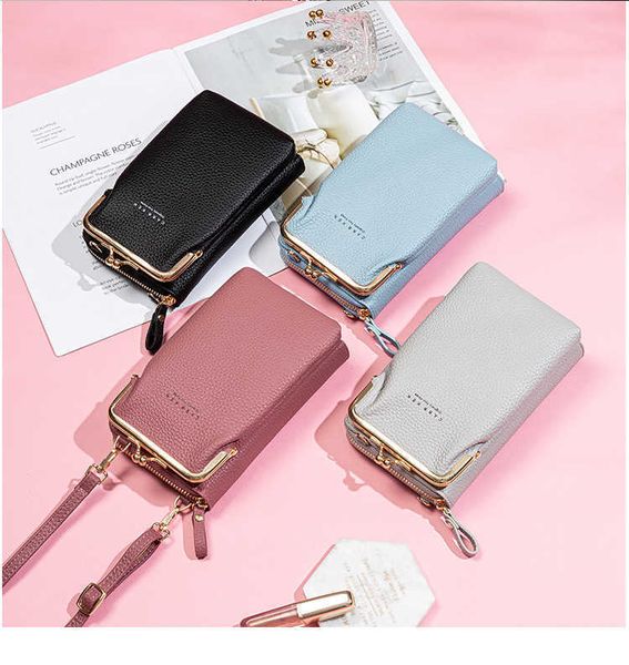 Shopping Bags Fashion Women Mini Crossbody Bag Handbag Clips Phone Packet Female Clutch Wallet Ladies Small Purse Leather Shoulder