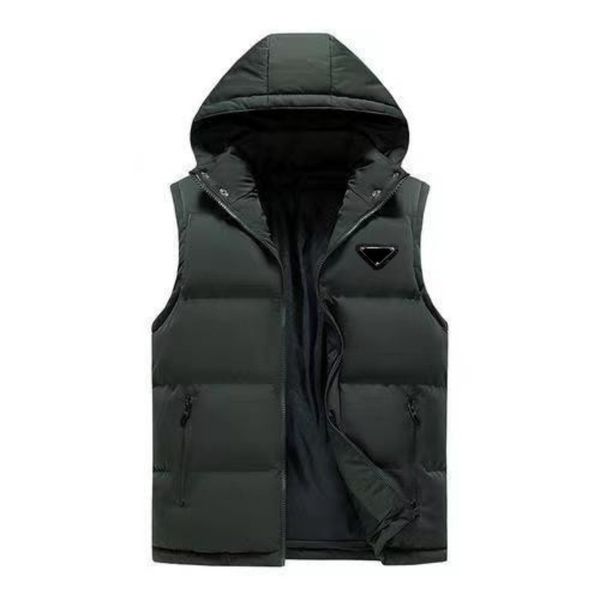 Herrendesignerin mit Kapuzen Winterpuffer Weste Weste Full Labelmänner und Frauen Oberbekleidung Jacken gestickt