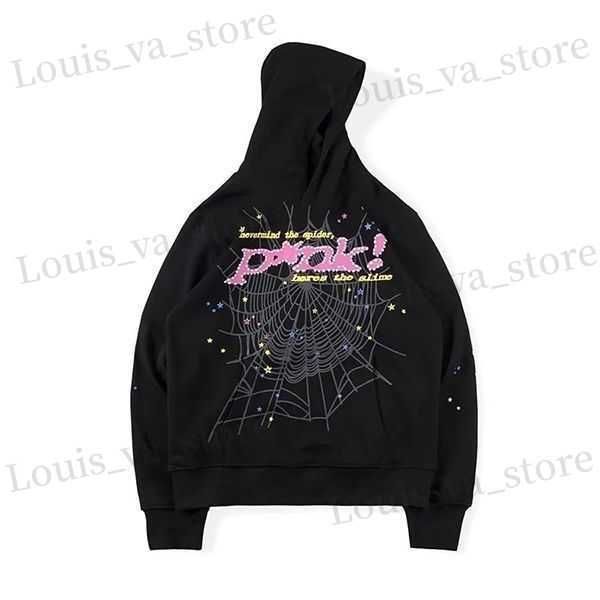 Spider Hoodies Designer Herren Pullover Red SP5der Young Thug 555555 Angel Hoodies Men Womens Sticked Spider Web Sweatshirt Jogger T230814