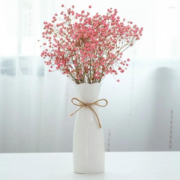 Vasi 4 pezzi/lotto vaso di fiori moderno vaso in ceramica accompagnamento bianco in stile nordico decorazione della casa ornamento