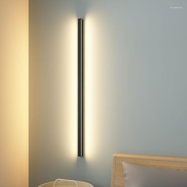 Lampade a parete che vendono lampada lunga letto per camera da letto Luce Striscia semplice illuminazione interno Master Line TV Decorazioni sfondo