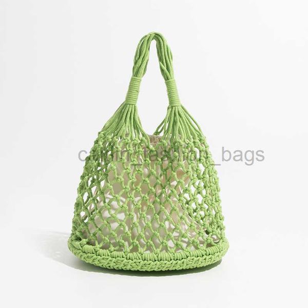 Totes Leisure Hollow HE Frauenhandtasche Fisch Net Handgemachtes Seil Frauen Sommer Beach Bag Mini Handtasche Bali Frauen Brieftasche Caitlin_fashion_bags