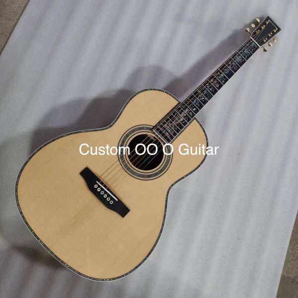 Custom 5a Solid Rosewood Back Acoustic Guitar Natural Color