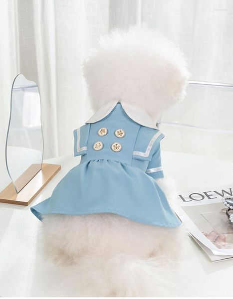 Abbigliamento per cani Spring ed estate cucciolo piccolo vestito da equitazione uniforme medio abiti da animalette traspirante per animali domestici