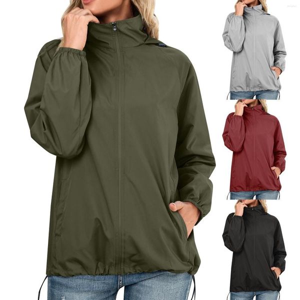 Damenjacken Outdoor Sports Mountaineering Regenfeste Jacke Frauen Anorak Windbreaker für Frauen