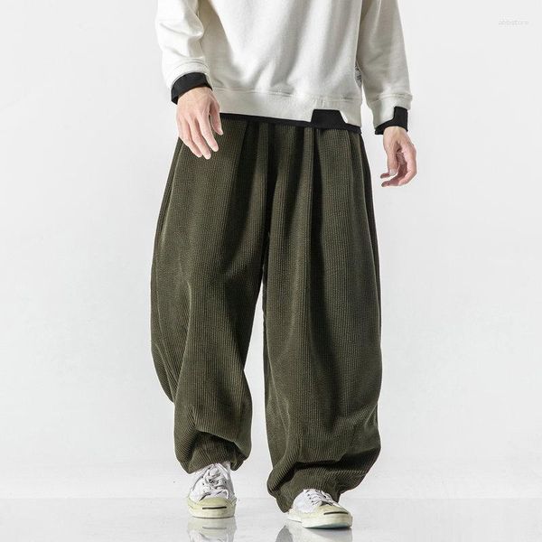 Pantaloni da uomo pantaloni casual streetwear harem woman woman lunghi grandi pantaloni maschile sciolti in stile harajuku m-5xl