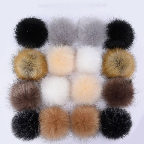 Mütze/Schädelkappen Künstliche Pompom False Hairball Hut Ball Pom DIY POM POM Großhandel Cap Accessoires Multicolor Faux Pompom 8cm 230814