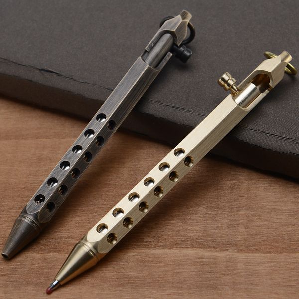 Ballpoint Pens Creative Vintage Brass Ballpoint Pens Pens Matel Signature Pen Office Business Gif