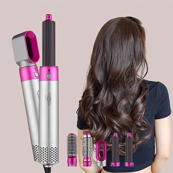 Casa 5 in 1 asciugacapelli set bagnato e asciutto per capelli ricci di capelli ricci.