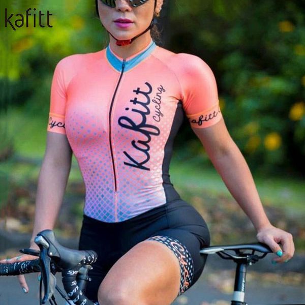 Jersey de ciclismo Define a roupa de bicicleta de triatlo profissional de equipe profissional de mangas curtas, calças justas sexy ridicisce uma mulher em SWI 230815