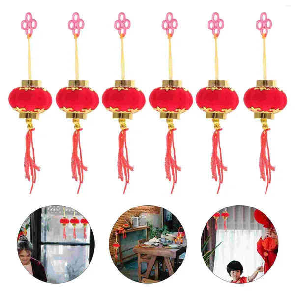 Kerzenhalter 30 PCs Chinesisches Dekor strömen kleine Paprika Dekorative Fenster Laternen Geschenk traditioneller Festival Stofftür