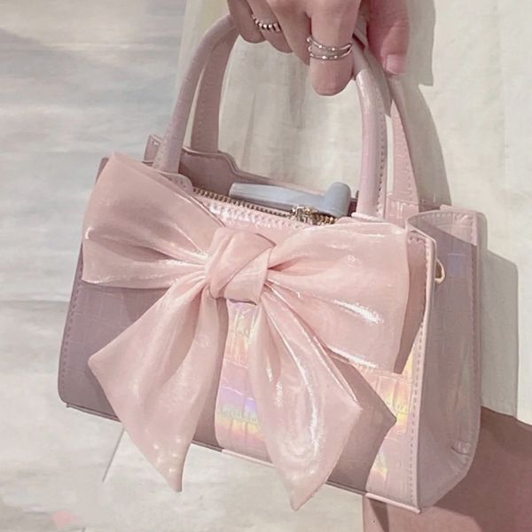 Sacchetti da sera Fashion borsette per borse da borsetta da donna Summer Pink Bowknot BASSE AMPIONI SOLLE SCHEA SCHEA SCHEA SCOLA SCELLA SCOLA SAGGIE