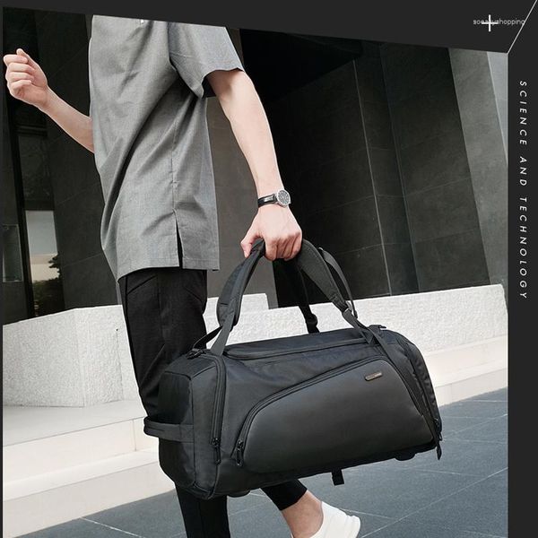 Duffel Bags Multifuncional Multifuncional Men Travel Bag Duffle impermeável para bagagem de mão com bolsa de sapatos com bolsa de sapatos