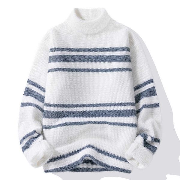 2023 Autumn e inverno masculino de lã de lã de lã redondo suéter de algodão malha de malha superior