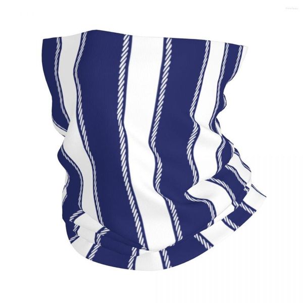 Sciarpe blu navy blu e bianca copertura collo di bandana stampato balaclavas facerfesadwear calda cavalcatura per uomo donna adulto lavabile