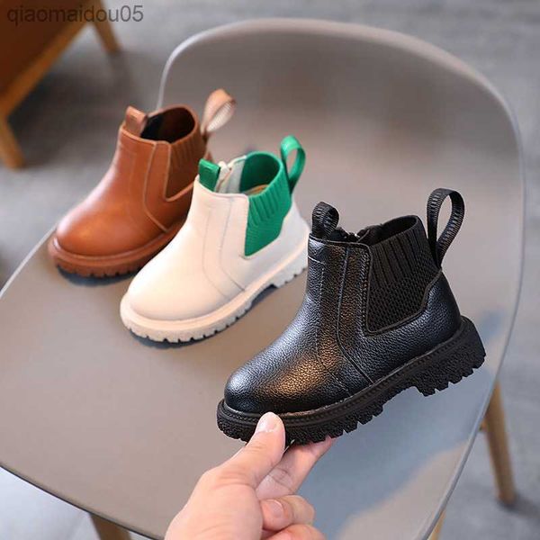 Sneakers Beauty England Stil Chelsea Boots für Kinder Girls School Super auf Trend Herbstplattform Kinderschuhe Jungen Kurzstiefel F07241 Z230815