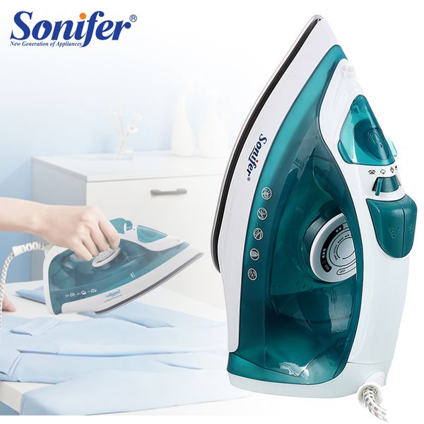 Irons elétricos Ferro elétrico Mini vapor de roupa de vestuário portátil Ferro para roupas Ferro de cerâmica ajustável Ferro para passar a ferro Sonifer 230814