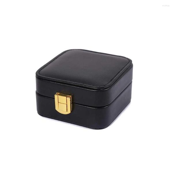 Schmuckbeutel Mini Box Display Ständer Leichter Aufbewahrungsorganisator Halskette Ring Sarg Make -up Hülle mit Schloss