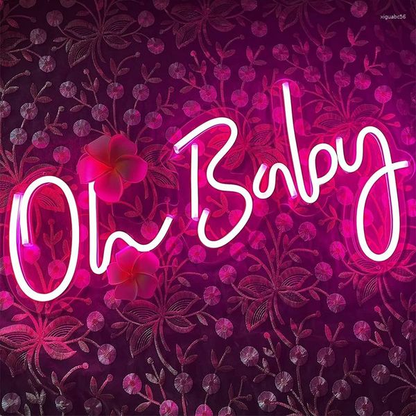 Forniture per feste ydsl all'ingrosso lettera di illuminazione personalizzato Lettera personalizzata Attività LED OH BABY NEON SIGN