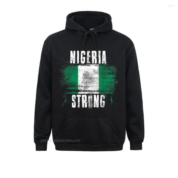 Hoodies masculinos Nigéria Bandeira forte Capuz do orgulho nigeriano para homens Sortos casuais mais recentes roupas esportivas de manga longa