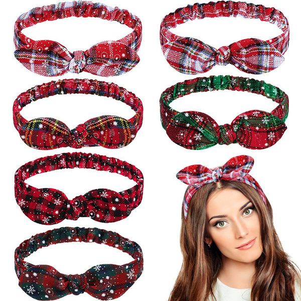 Banda per capelli con filo di natale elastico fascia per la testa elastica per le ragazze Accessori per capelli alla moda per copricapo