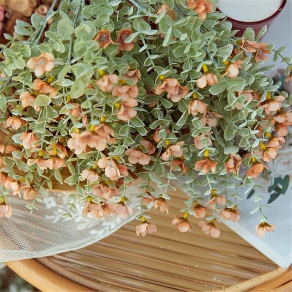 Декоративные цветы False Green Yugali Home Garden Украсить искусственные растения Bonsai Crab Кактус Бегония
