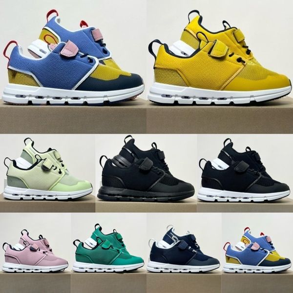 Kinderschuhe beim Lauf Cloud Kleinkind Sneakers lässige Jungen Mädchen Kid Federer Jungen Mädchen Jugend Tennis Trainer Schwarz gelb rosa weiße Läufer Sneaker C4MH#