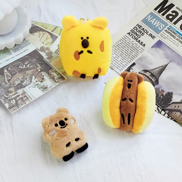 Pelive portacospettimi gravi peluche Koala Koala Spempiata Koala bambola per formaggio per formaggio peluche con keyring borse a pendente koala bambola koala coppia bambola 230814