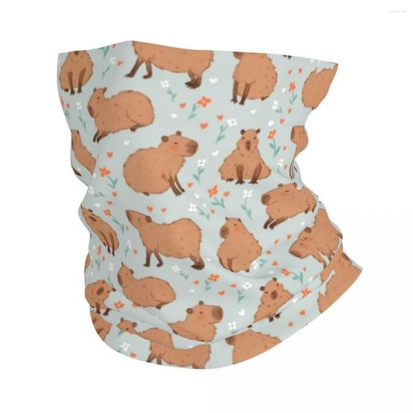 Lenços Capybara Bandana Bandana Bandana Garda de Animal Impressa Máscara de Animal Máscara Colta -Face Quente Esportes ao ar livre