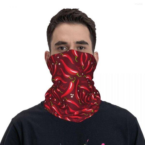 Schals Chili Peppers Bandana Halsabdeckung bedrucktes Wrap Schal Mehrzweckstirnband unisex Erwachsener Waschbar