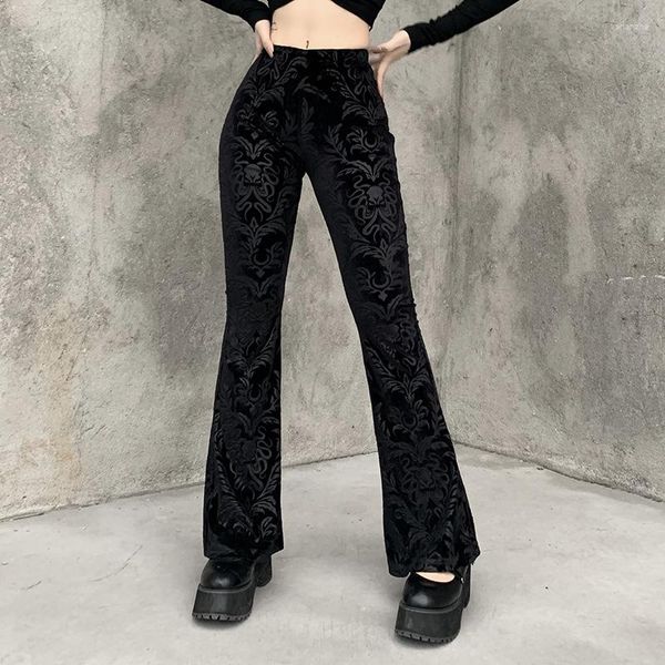 Pantaloni da donna goth y2k grunge vintage anni '90 estetico rave rave baglio