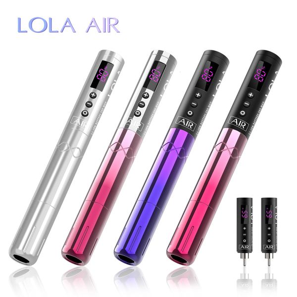 Tattoo -Maschine Ez Lola Air Wireless Battery Permanent Make -up Stift für PMU -Tattoo mit 3 Batterien Mikropigmentierung 230814