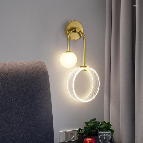 Wandlampe moderner LED LED Light Schwanenhals Nicho de Parde Koreanische Zimmer Dekor beendet wasserdichte Beleuchtung für Badezimmer