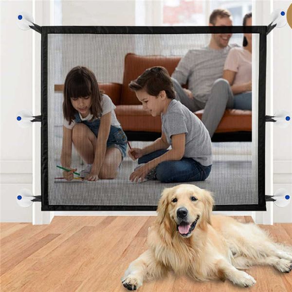 Autobarrieren Falten Isolation Sicherheit Baby Sicherheitsgate Barrier Fenster Zaun für Hunde Haustier Schockzäune Hundezubehör R230815