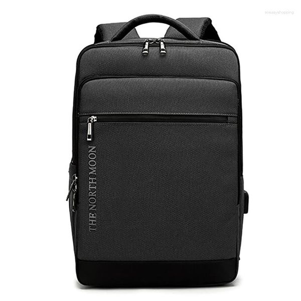 Rucksack 15,6 -Zoll -Laptop -Pendler -Geschäftsreisebeutel Einfacher wasserdichtes multifunktionales USB -Lade -Notebook -Computer