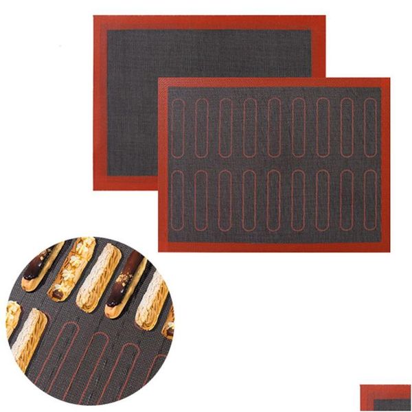 Andere Backware Perforierte Backmatte Nicht-Stick-Ofenblechauskleidung für Cookie / Brot / Aroon Küchenzubehör xbjk2103 Drop Deli Dhlzm