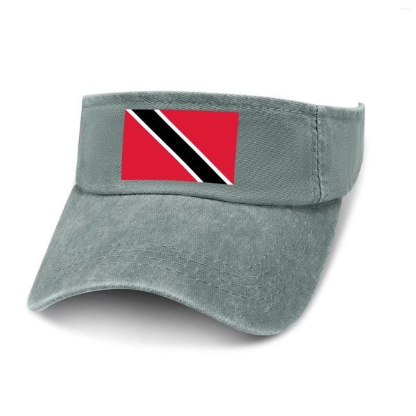 Boinas Trinidad e Tobago Visor Sun Visor Chapéus de Cowboy Capfeta Momens Cap personalizada Caps Sports Sports Baseball Tennis Golf Caps