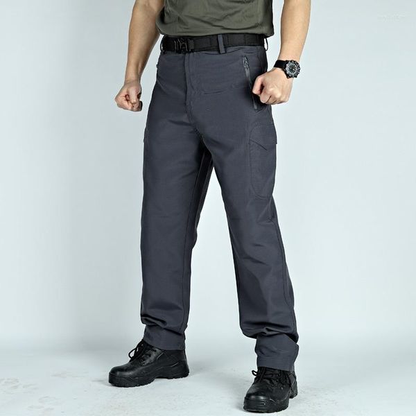 Calças masculinas secagem rápida homens táticos Militares Multi-bolso calculador impermeável masculino verão respirável Exército Cargo Pant corredores