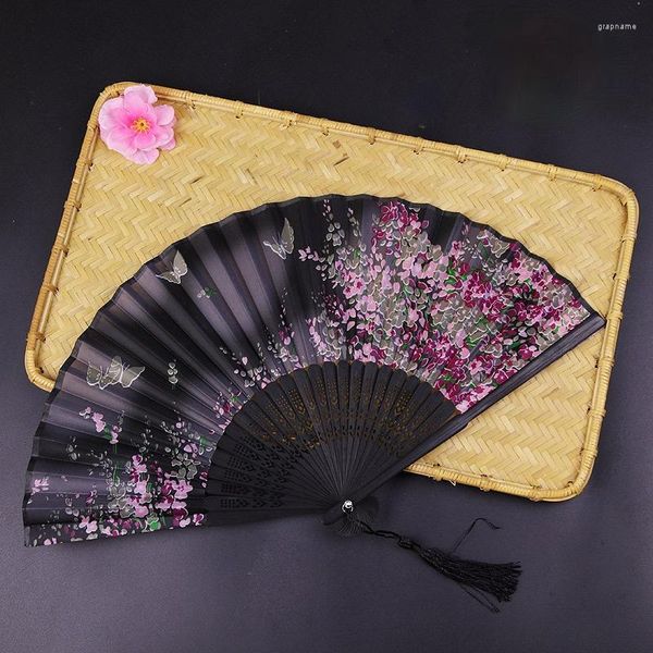 Figurine decorative in stile vintage Fan Craft Craft Hand Fans Dance Dance Party Girl Women Puns Puns Decorazione per la casa pieghevole